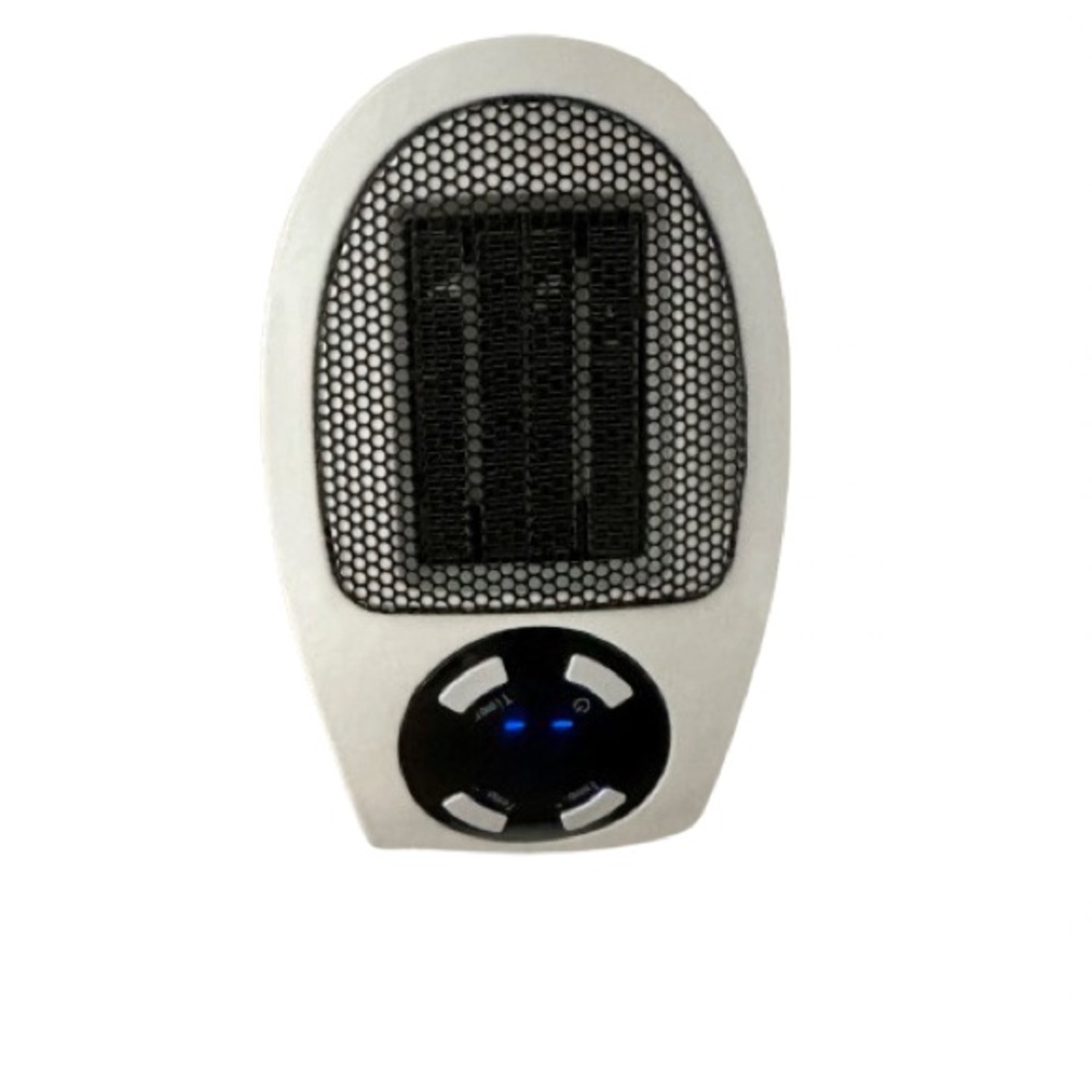 Sharper Image Portable Ceramic Space Heater Plug-In Wall Outlet LCD Timer 7.1”H